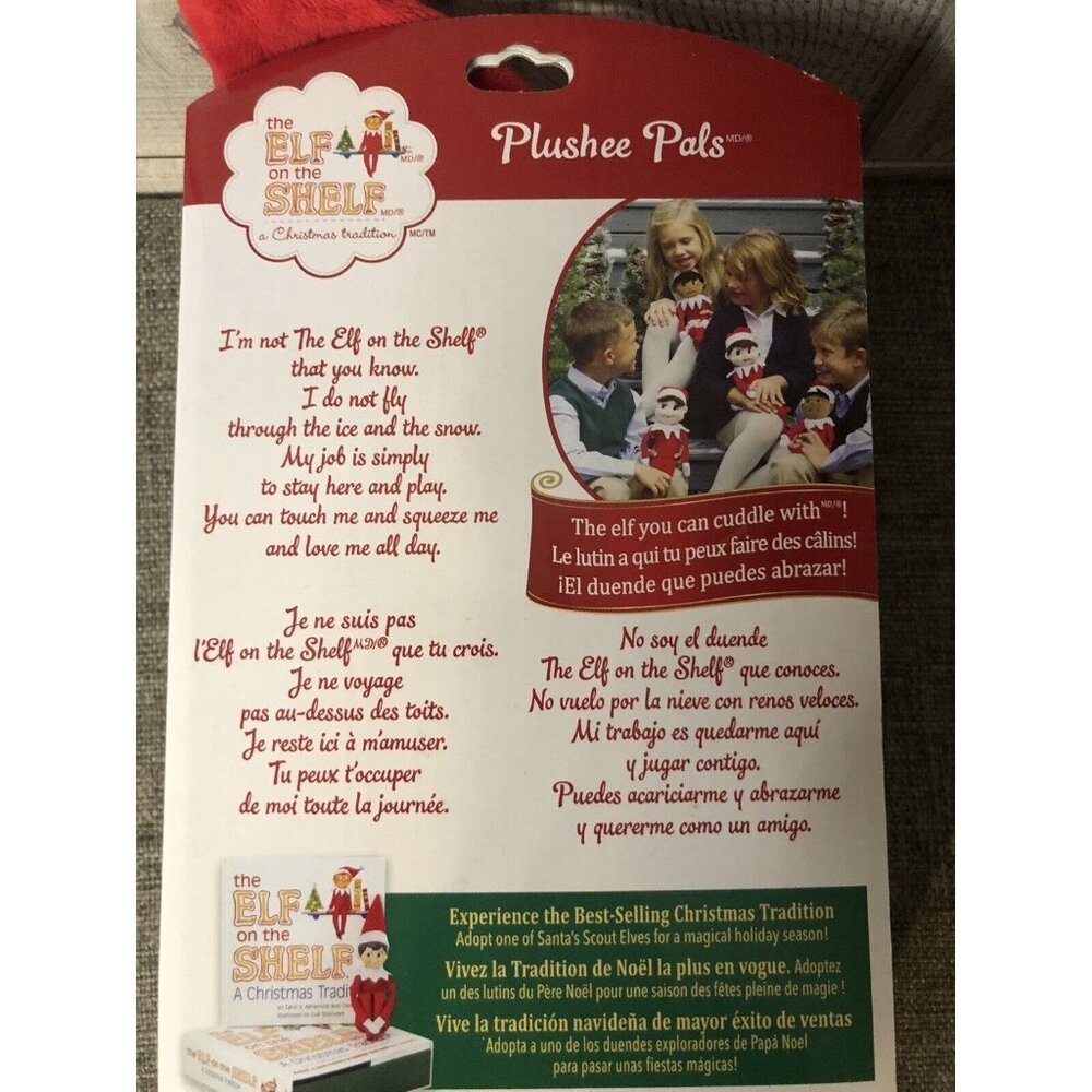Elf on the Shelf Boy 17" Plushee Pals Cuddle Elf Christmas Plush Holiday Gift - Picture 2 of 2